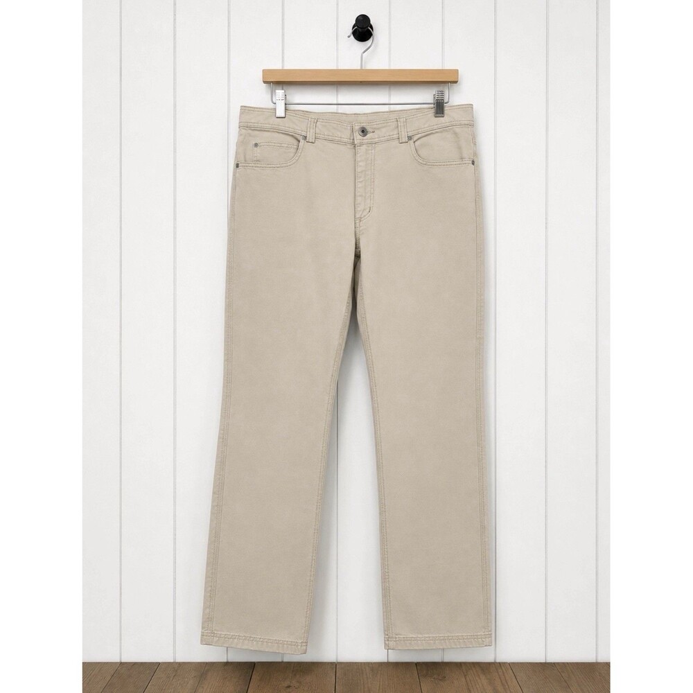 Duluth Trading Co Flex Fire Hose Pants Mens 36x30 Tan Khaki Workwear Utility